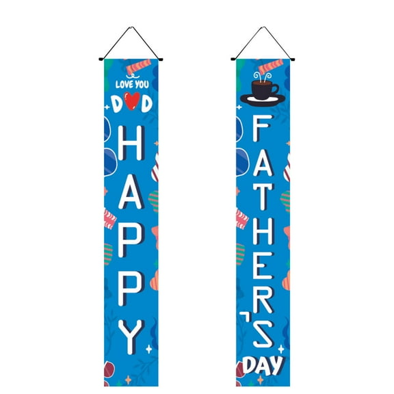 PPgejGEK Father's Day Couplets Banner Home Decorations Party Party Curtains Father's Day Couplets 180 x 30cm for Father's Day Christmas Birthday Gifts