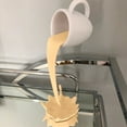 thumbnail image 1 of ufeghfjh Floating Coffee Cup Mug Sculpture Kitchen Decor Pouring Spilling Decoration Resin Art Piece 15x5x8cm/5.9x1.96x3.1in, 1 of 8