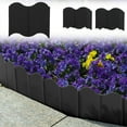 thumbnail image 1 of PPgejGEK Garden Edge Border Decoration Plastic Fence for Flower Bed Terrace Walkways Courtyards 5.51x5.91x0.39 Inches Black White Red Green 10 Piece Set Easy Install No Digging Required, 1 of 6