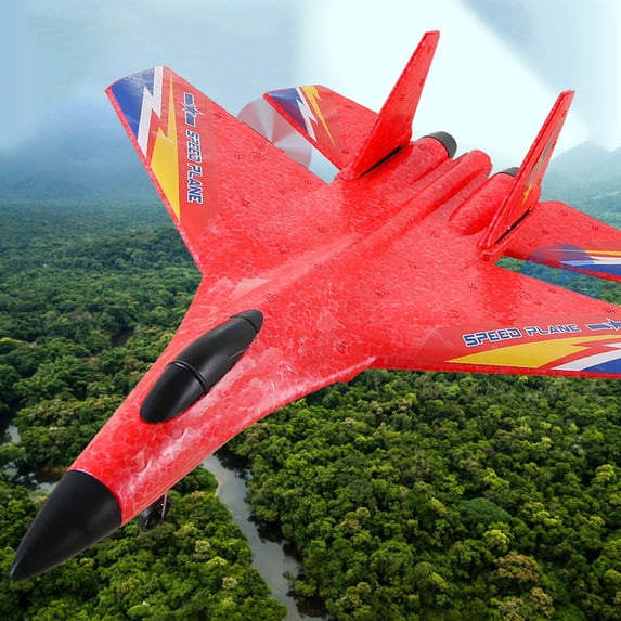 PPgejGEK Glider Airplane 2025 Upgrade Glider Remote Control Airplane Trick 4 Rc Glider Aircraft Drone LED 2.4g Festival Gift for Kids
