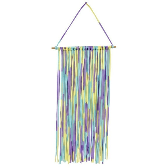 PPgejGEK Hairpin Storage Belt Wall Hanging 60cm Children’s Room Organizer Cotton Cloth Wood Bar Display for Girls Hair Accessories Clips Headbands Room Decor