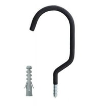 PPgejGEK Heavy Duty Screw Hooks for Garage Walls and Ceilings Bike Storage Rack 15.3x6.7x0.7cm 6.02x2.63x0.27in Black Red Metal