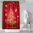 thumbnail image 1 of PPgejGEK Holiday Christmas Shower Curtain Polyester Waterproof Bathroom Decor, 1 of 5