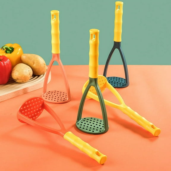 PPgejGEK Household Potato Masher for Baby Food, PP Plastic Presser Tool for Vegetables and Fruits, Easy Grip Handle for Kitchen Restaurant Use