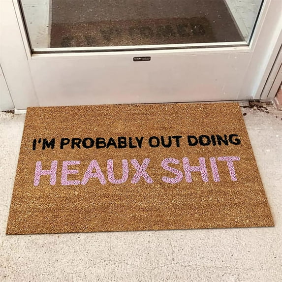 PPgejGEK Indoor Outdoor Home Front Porch Carpet, 60x40cm/23.62x15.75in, Low Profile, Non-Slip, Machine Washable, for Bedroom Entrance Terrace Decoration