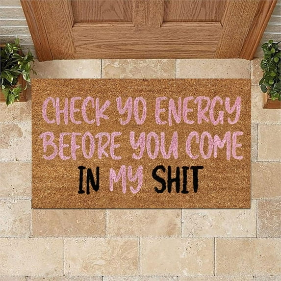 PPgejGEK Indoor Outdoor Home Front Porch Carpet, 60x40cm/23.62x15.75in, Low Profile, Non-Slip, Machine Washable, for Bedroom Entrance Terrace Decoration