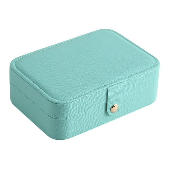 PPgejGEK Jewelry Organizers and Storage Double Jewelry Box Earring Storage Jewelry Box Small Jewelry Box-Mini Jewelry Case Double Layer Travel Jewelry Organizer for Women up to 30% off