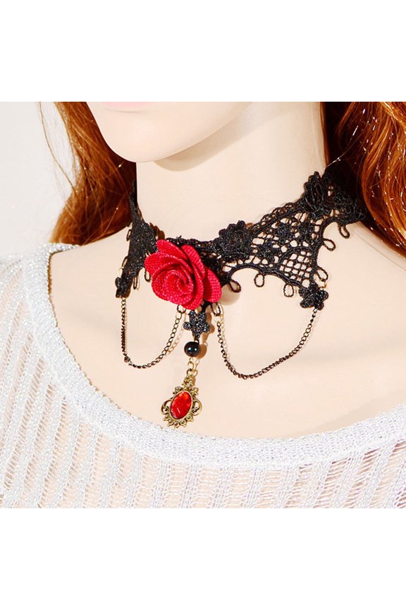 Jewelry for Women women's temperament Lace Necklace border Jew for Valentine's Day Mother's Day Christmas Birthday Gifts up to 65% off