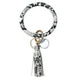 thumbnail image 1 of PPgejGEK Keychain Accessories Fashion Trend Large Leather Bracelet Tassel Round Keychain Jewelry Wristban for Valentine's Day Mother's Day Christmas Birthday Gifts Holiday Savings, 1 of 1