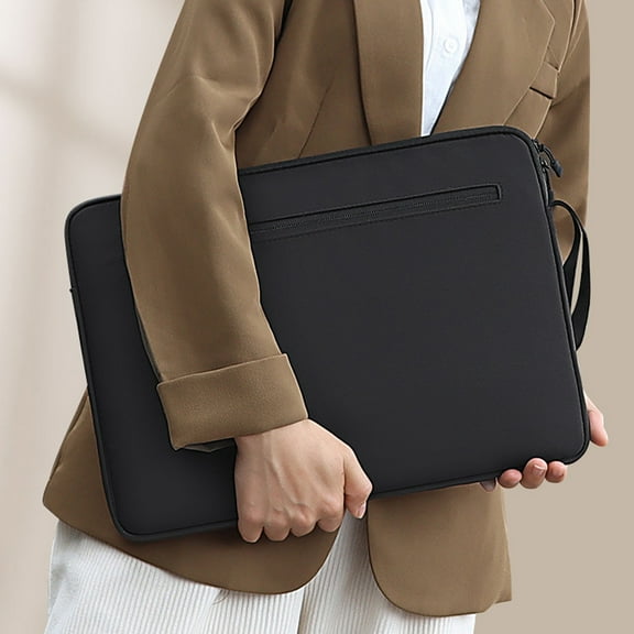 PPgejGEK Laptop and Tablet Bag 14.1-15.4 Inches Universal Double-layer Storage Shockproof and Not Afraid Of Scratches Waterproofs Computer Bag