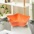 thumbnail image 1 of WWG Large Star Shaped Fruit Tray 8.26x5.9x2.17 Inches Multilayer Detachable Compartment Plastic Snack Serving Dish for Home Kitchen Coffee Table Party Use, 1 of 6