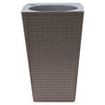 thumbnail image 1 of PPgejGEK Large Tall Planter Modern Self Watering Pot with Drainage Holes 15.75 inch Indoor Outdoor Square Flower Pot for Home Office Porch Deck, 1 of 2