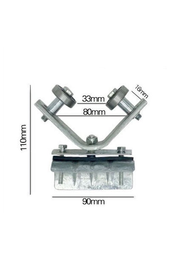 PPgejGEK Leg Pulley Proxy Hoist Pulley Suspension Round Flat Cable Steel Rope Angle Iron Off Pulley Pulley Assembly 40x40mm Stainless Steel
