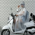 thumbnail image 1 of PPgejGEK Long Transparent Men Women Hooded Jacket Rainproof Raincoat Rain Coat Holiday, 1 of 4