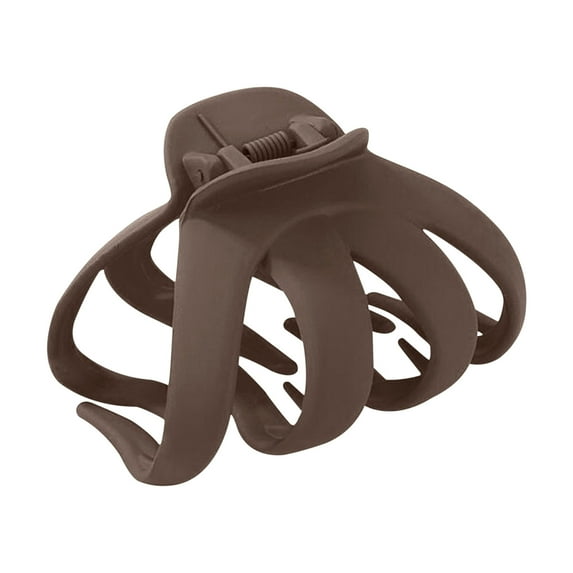 PPgejGEK Matte Hair Claw Clips Strong Grip Anti Slip Design for Thick Hair 5 Colors Available Plastic and Metal Spring Hair Accessories 6.5x5.5cm