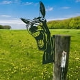 thumbnail image 1 of ufeghfjh Metal Art Farm Animal Garden Decor Outdoor Decorative Fence Statue Ornament for Yard Patio Home Farmhouse Decoration, 1 of 7