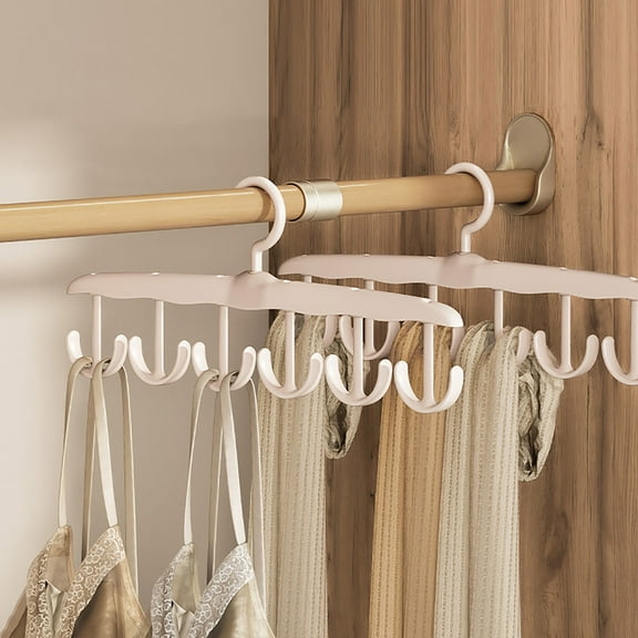 PPgejGEK Multi-Functional Lingerie Storage Hanger 15.08x6.69 Inch Household Hanging Drying Rack 360° Rotating Hook for Clothes Closet Laundry Space-Saving