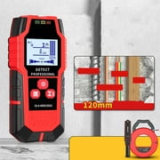 WWG Multifunctional Wall Detector with LCD Display, Stud Metal Cable Pipe Finder with Depth Measurement, Rechargeable Electronic Scanner for Construction Renovation Projects