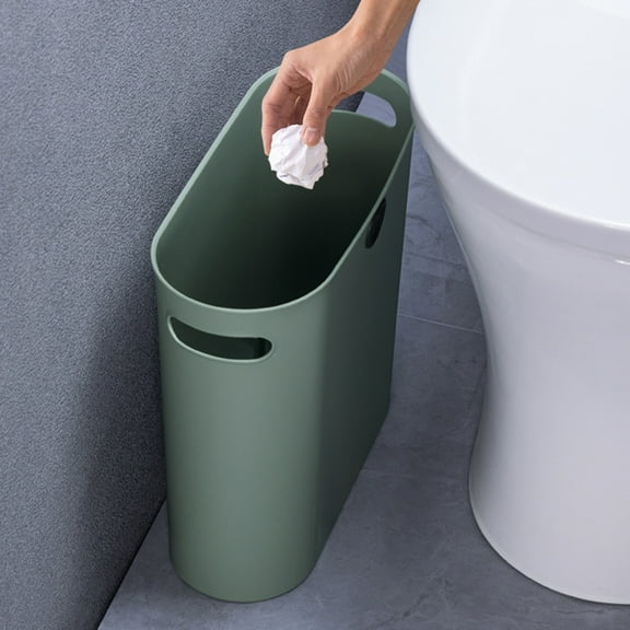 PPgejGEK Narrow Clip-On Bathroom Trash Can - Household Crevice Storage Bucket for Kitchen and Living Room - 32x29.5x13cm/12.60x11.61x5.12in
