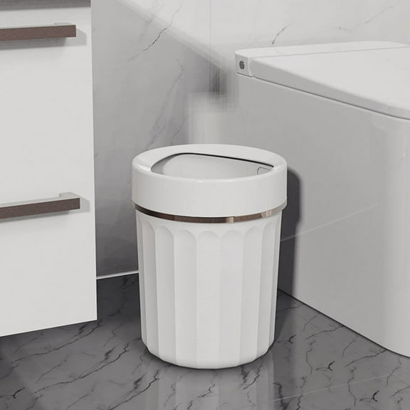 PPgejGEK Open Top Garbage Bin without Lid for Office Hotel Household, 27.5x21x21cm/10.82x8.27x8.27in, for Living Room Kitchen Bathroom
