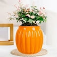 thumbnail image 1 of PPgejGEK Orange Pumpkin-Shaped Self-Watering Planter | 5.1"x4.2" Transparent Hydroponic Pot for Indoor Plants & Desk Decor, 1 of 6