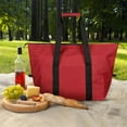 thumbnail image 1 of PPgejGEK Outdoor Large Capacity Picnic Bag, Unfolded 56x34x19cm/22x13.4x7.5in, Foldable Thermal Insulation Tote for Camping Travel, Portable Bento Bag, 1 of 3