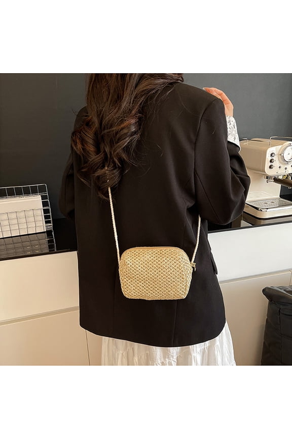Women's Fashion Casual Shoulder Bag PU Leather Handbag Messenger Tote Crossbody Purse Small for Work Dating Travel White Khaki 14 x 12 x 5 cm 5.51 x 4.72 x 1.96 in