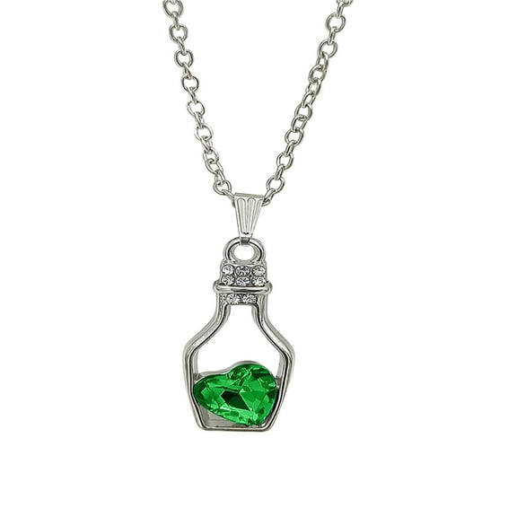 PPgejGEK Pendant Necklace for Women Female Necklace Bottle Item Necklace Clavicle Drifting Bottle Clavicle for Valentine's Day Mother's Day Christmas Birthday Gifts up to 30% off