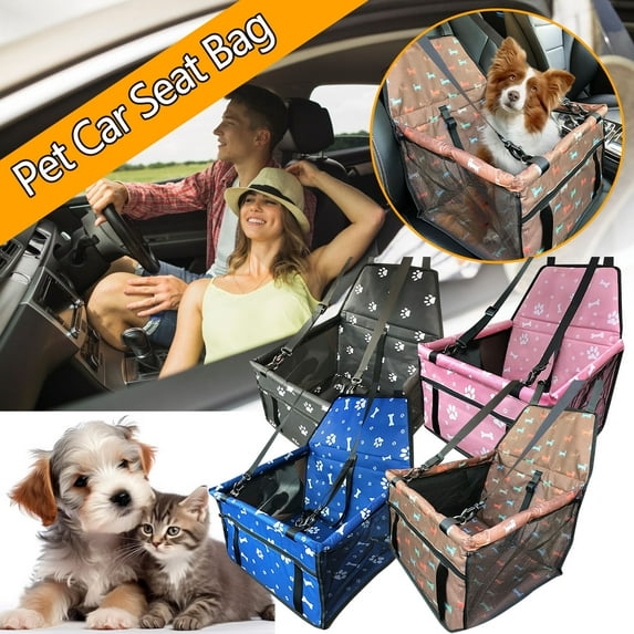 PPgejGEK Pet Car Bag Mat Mesh Hanging Vehicle Travel Carrier Dog Safety Seat Cat Automobile Accessories