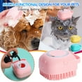 thumbnail image 1 of PPgejGEK Pet Shampoo Brush with Soap Dispenser Silicone Bristles Bath Massage Tool for Dogs Cats Grooming and Cleaning Refillable Non Slip Handle 8.5x8.5x5.5cm, 1 of 9