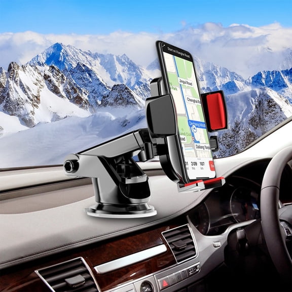 PPgejGEK Phone Mount for Center Console & Windshield Cell Phone Car Hands Phone Mount for Smartphone Cell Phone Automobile Cradles Universal