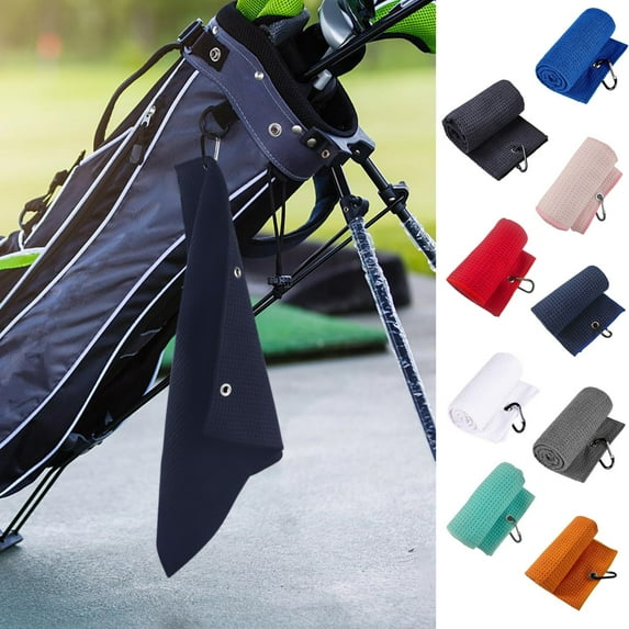 PPgejGEK Pineapple Pattern Microfiber Sport Towel Golf Accessory 15.74x15.74in Size Perforated Quick Dry for Gym Outdoor Activities Lightweight Durable in Multiple Colors Pack of One