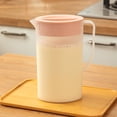 thumbnail image 1 of WWG Pink 2L Cold Water Pitcher with Strainer Lid, Fridge-Safe Slim Design for Home Kitchen & Iced Drinks, 1 of 6