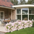 thumbnail image 1 of WWG Pink Artificial Lily Ground Stake with Spike, Faux Flower Plug for Garden Patio Yard Outdoor Decoration, 1 of 6