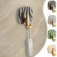thumbnail image 1 of PPgejGEK Plastic Adhesive Hook No Punching No Marks Strong Hold 15kg Capacity 2.67x2.4x1.4in Black Beige Clear Green for Backpack Clothes Kitchen Bathroom Towel Storage Space Saving, 1 of 9