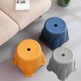 thumbnail image 1 of PPgejGEK Plastic Stool Household Mini Stackable Stool Moisture Proof Compact Design Blue Yellow Grey Size 8.3 x 8.3 x 5.9 Inches, 1 of 9