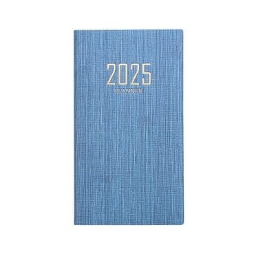 PPgejGEK Pocket Notebook Daily Planner 2025 Weekly and Monthly A6 Mini Journaling Notebooks Vacation & Road Travel Diary
