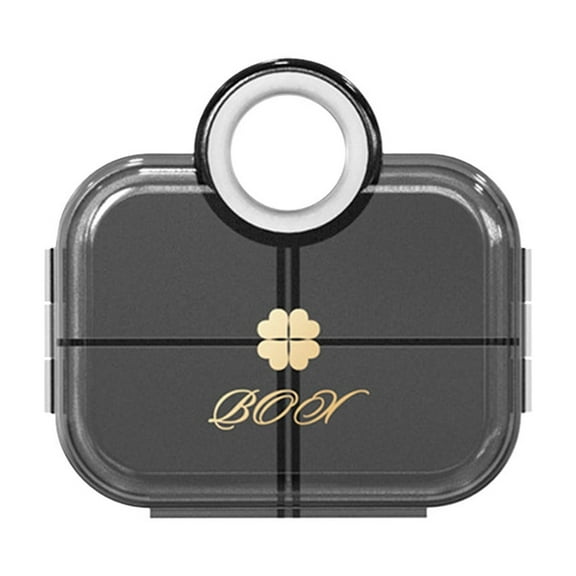 PPgejGEK Portable Pill Box Medication Storage Three Meals a Day Mini Tablet Case Compact Daily Pill Organizer with Secure Lid for Travel Home Weekly Medicine Dispenser for Vitamins