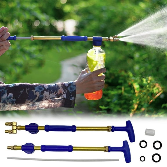 PPgejGEK Reciprocating Pull Out Sprayer Sprinkler Manual Push and Pull Spray Head for Garden Watering Can Fits Standard Drink Bottles Mist and Water Column Modes