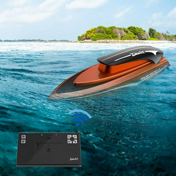 PPgejGEK Easter Basket Stuffers for Teens Remote Control SpeedBoats Wireless Long Life High Speed 2.4G Rechargeable Speedboat Water Remote Control Toy,Racing High Speed Remote Control Yacht