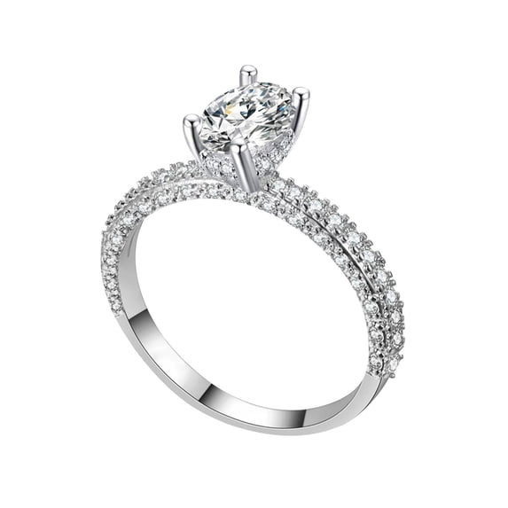 PPgejGEK Rings for Women Elegant Full Rhinestone Alloy Jewelry Daily Accessories Personalized Gift for Valentine's Day Mother's Day Christmas Birthday Gifts Flash Deals