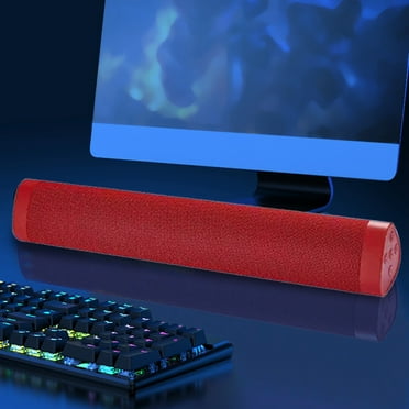 PPgejGEK -S Wireless Bluetooth Speaker Speaker HiFi Stereo Sound Effect Sound Bar Desktop Subwoofer Long Bar Bluetooth Speaker Supports-card FM Radio Clearance