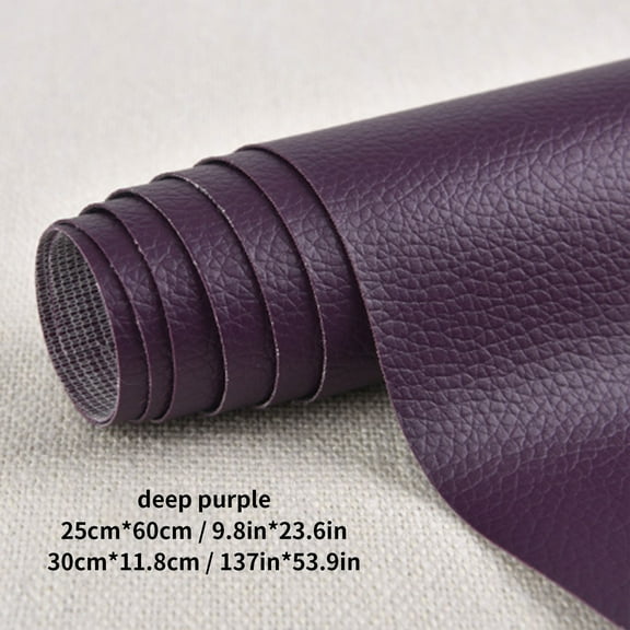 PPgejGEK Self-Adhesive Leather Repair Patch, 60x25cm (23.6x9.8in) Scratch Cover for Furniture, Car Seats, Bags, Jackets - Peel and Stick