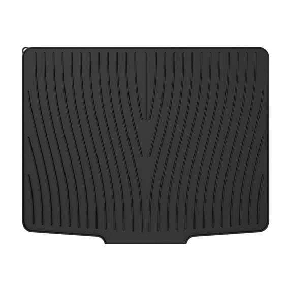 PPgejGEK Silicone Tableware Drying Pad Antislip Sink Pad, Slope Guide Bowl and Dish Drying Filter Mat, Thermal Insulation Kitchen Mat, 23.62 x 18.90 inches
