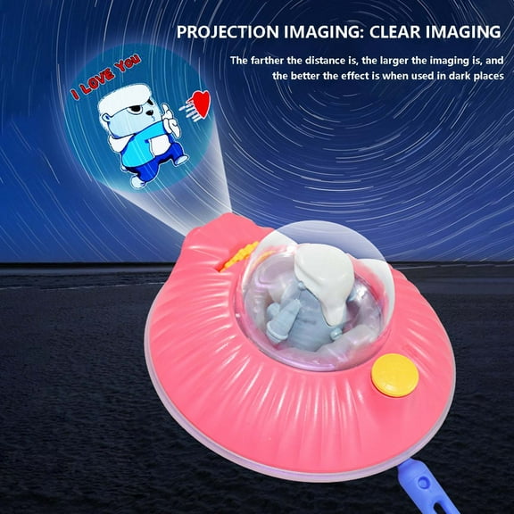 PPgejGEK Slide Projector Flashlight Projection Light Small Torch Light Flashlight Educational Learning Bedtime Night Light Suitable for Christmas Gifts for Children