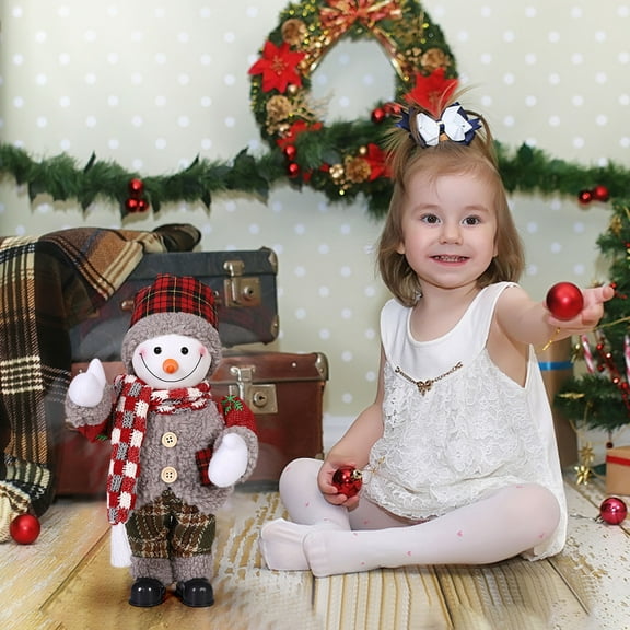 PPgejGEK Snowman Musical Toy Santa Claus Snowman Dancing Musical Doll Nice Christmas Decoration For Kids And Adults Christmas Gift Hiding Good Expectations for a Happy Christmas