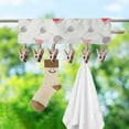 thumbnail image 1 of PPgejGEK Solid Color Portable Fabric Clothes Hanger Foldable for Travel Wardrobe Storage with Clips for Socks Hats 28x20x15cm 11x7.87x5.9in, 1 of 5