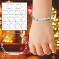 thumbnail image 1 of PPgejGEK Stainless Steel Childrens Bracelet DIY Engraved 15+5cm/5.91+1.97in with Straight Pendant Gift Box for Christmas Birthday Customizable, 1 of 9
