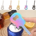 thumbnail image 1 of PPgejGEK Stainless Steel Guitar Shaped Bottle Opener, Metal Beer Cap Remover with Keychain, Novelty Barware Tool for Music Lovers, Portable Party Accessory, 1 of 9