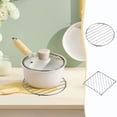 thumbnail image 1 of PPgejGEK Stainless Steel Pot Holder Trivet 8 Inches Heat Resistant Mat for Kitchen Tabletop Countertop Protection from Hot Pots Pans Dishes and Bowls, 1 of 9